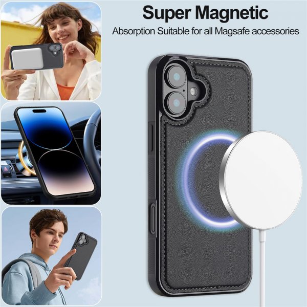 iPhone 17 Kotelo irrotettavalla MagSafe-kotelolla Raven Black