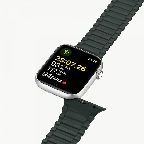 Apple Watch 44/45/46/Ultra 49mm Ranneke Armor Vihreä