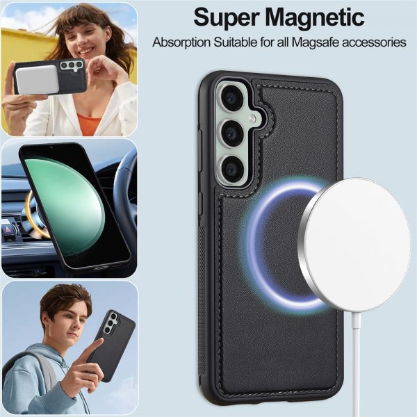 Samsung Galaxy A17 Kotelo irrotettavalla MagSafe-kotelolla Raven Black