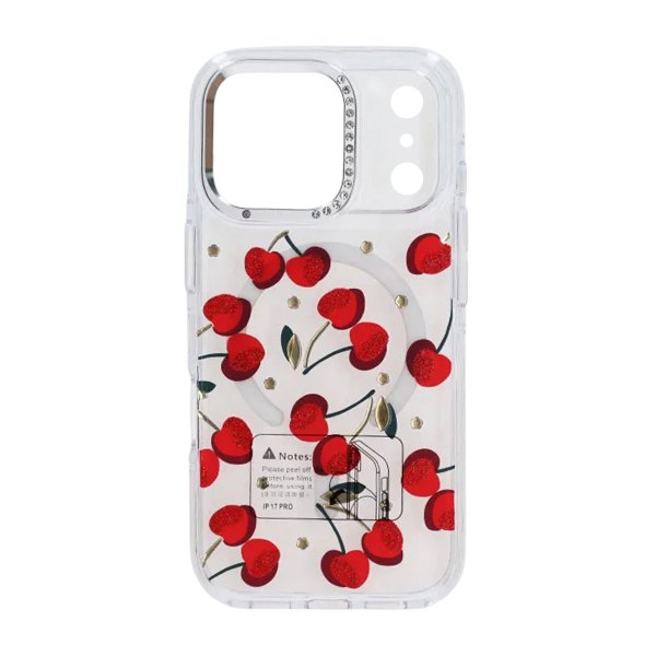 iPhone 17 Pro Kuori Kuvio MagSafe Kirsikka