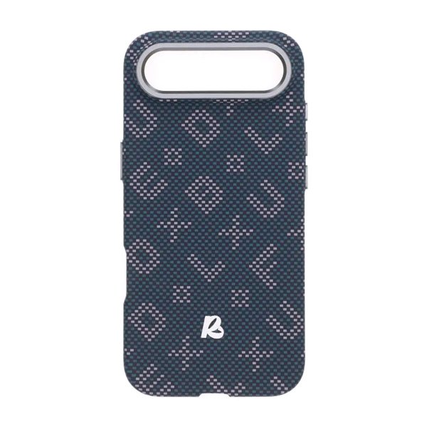 iPhone Air Kuori Aramidikuitu MagSafe Sininen Text