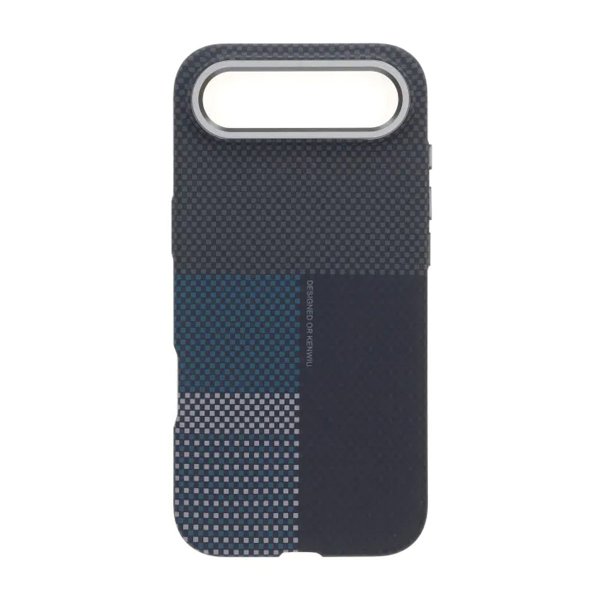 iPhone Air Kuori Aramidikuitu MagSafe Sininen Rutnät