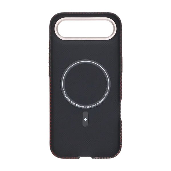 iPhone Air Kuori Aramidikuitu MagSafe Punainen Rutnät