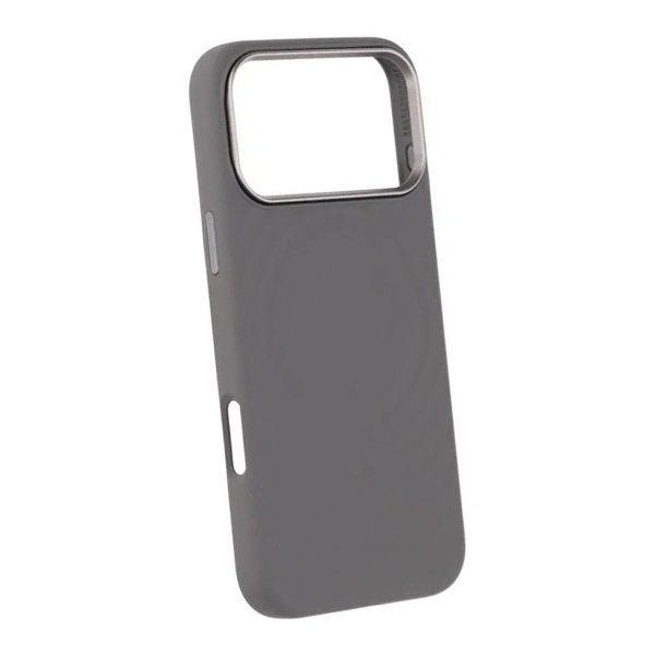iPhone 17 Pro Max Kuori Silikoni MagSafe Harmaa
