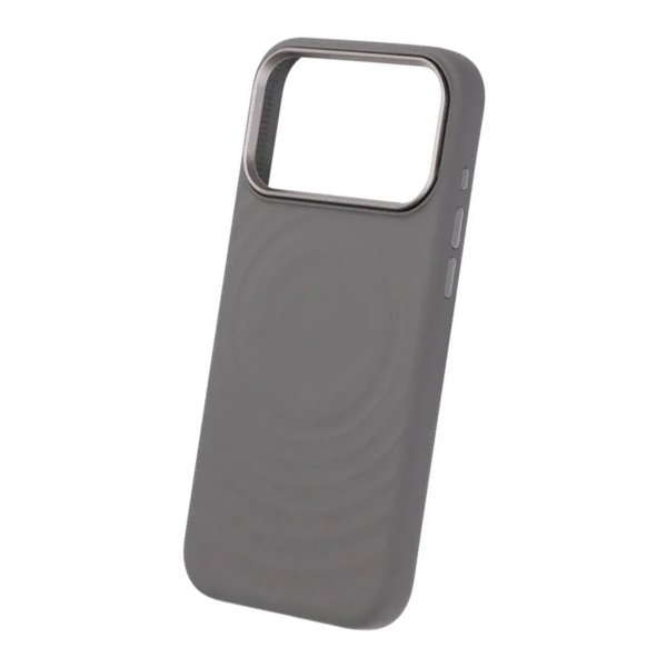 iPhone 17 Pro Max Kuori Silikoni MagSafe Harmaa