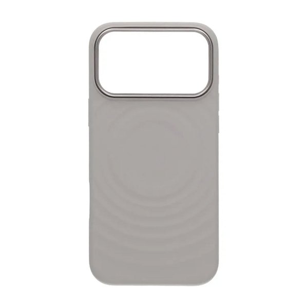 iPhone 17 Pro Max Kuori Silikoni MagSafe Harmaa