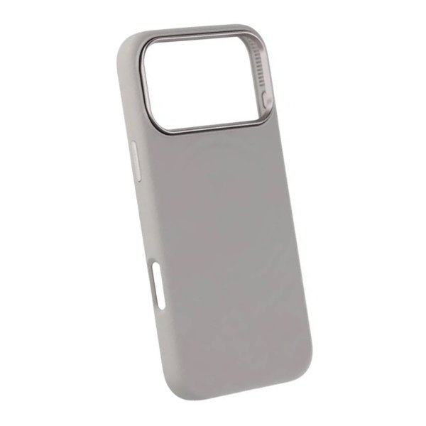 iPhone 17 Pro Max Kuori Silikoni MagSafe Harmaa
