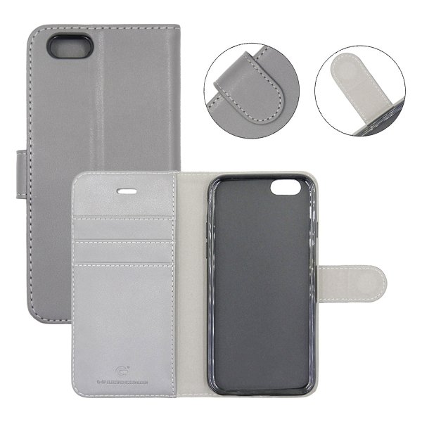 iPhone 6/6S Kotelo Telinetoiminto Harmaa