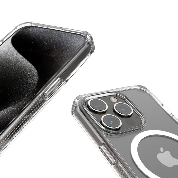 iPhone 15 Pro Kuori Extreme Protect MagLine Läpinäkyvä