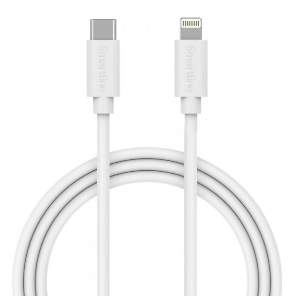 Kabel USB Cable USB-C to Lightning 1m Vit