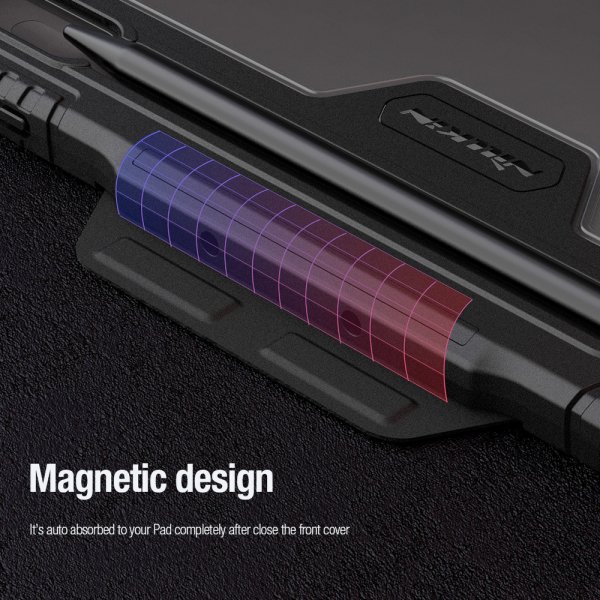 Samsung Galaxy Tab S9 Plus/S10 Plus Kotelo Bumper Leather Case Pro Musta