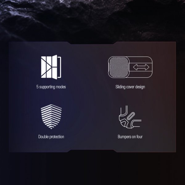 Samsung Galaxy Tab S9 Plus/S10 Plus Kotelo Bumper Leather Case Pro Musta