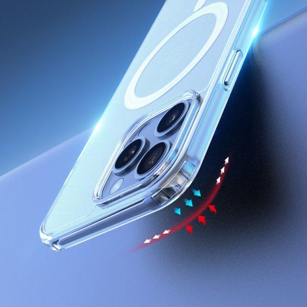 iPhone 16 Pro Max Kuori Clin Series MagSafe Läpinäkyvä