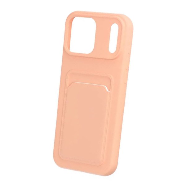 iPhone 17 Pro Max Kuori Korttipidike Vaaleanpunainen