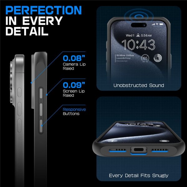 iPhone 16 Pro Max Kuori UB Mag Harmaa