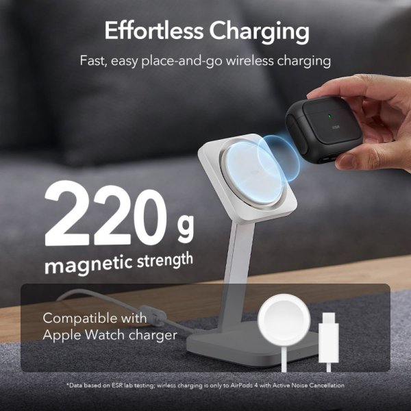 AirPods 4 Kuori Orbit Hybrid HaloLock Musta