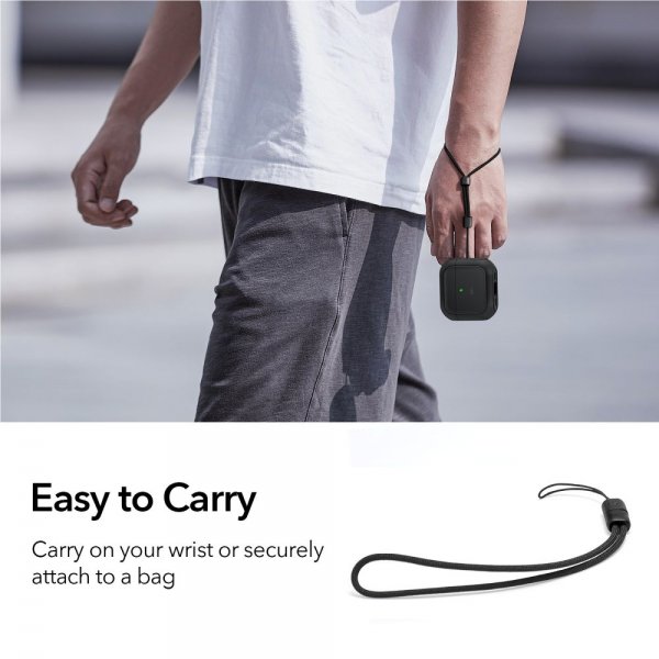 AirPods 4 Kuori Orbit Hybrid HaloLock Musta