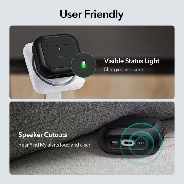 AirPods 4 Kuori Orbit Hybrid HaloLock Musta