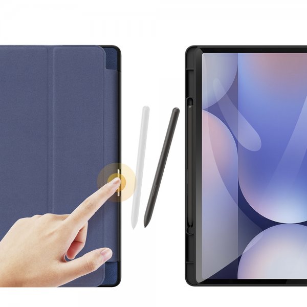 Samsung Galaxy Tab S9 Plus/S9 FE Plus/S10 Plus Kotelo Domo Series Sininen