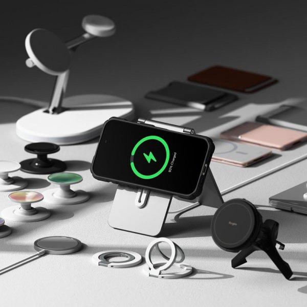 iPhone 16 Pro Max Kuori Rugged Gear Magnetic Musta