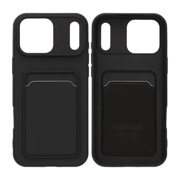 iPhone 17 Pro Max Kuori Korttipidike Musta