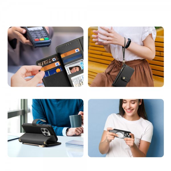 iPhone 15 Pro Kotelo 2-in-1 Lawa Series MagSafe Musta