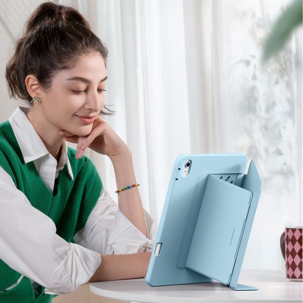 iPad Air 13 (M2/M3) Kotelo Flip Hybrid Sininen