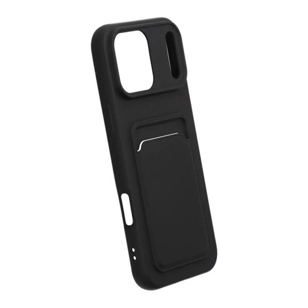iPhone 17 Pro Max Kuori Korttipidike Musta