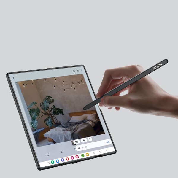 Samsung Galaxy Z Fold 7 Kuori Super Frosted Shield Fold MagSafe Pen Slot Musta