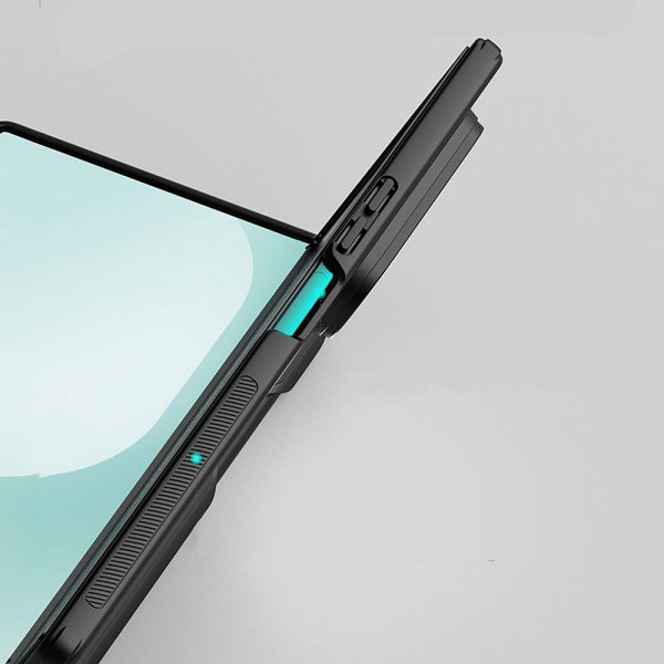 Samsung Galaxy Z Fold 7 Kuori Super Frosted Shield Fold MagSafe Pen Slot Musta