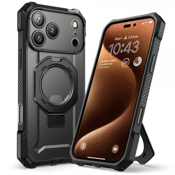 iPhone 17 Pro Max Kuori UB Grip MagSafe Musta