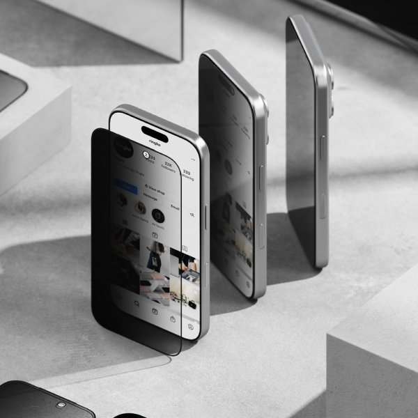 iPhone 17 Pro Max Näytönsuoja Easy Slide Privacy 2-pakkaus