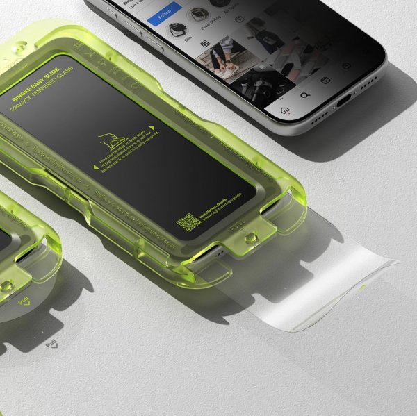 iPhone 17 Pro Max Näytönsuoja Easy Slide Privacy 2-pakkaus