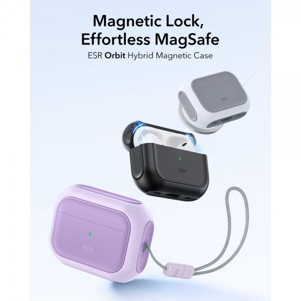 AirPods Pro Kuori Orbit Hybrid HaloLock Violetti