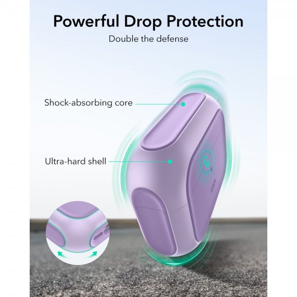 AirPods Pro Kuori Orbit Hybrid HaloLock Violetti