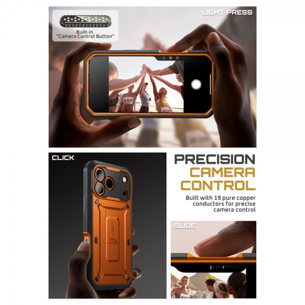 iPhone 17 Pro Max Kuori UB Pro Oranssi