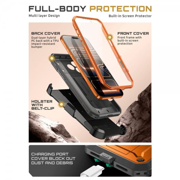 iPhone 17 Pro Max Kuori UB Pro Oranssi