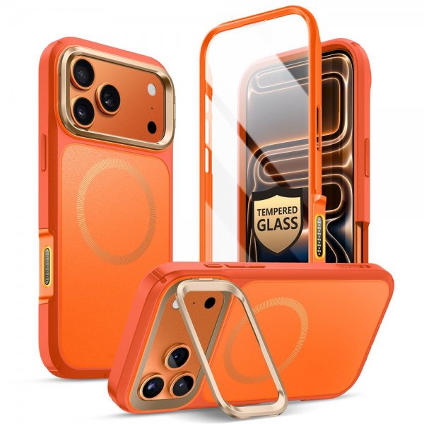 iPhone 17 Pro Max Kuori Ares Flip MagSafe Oranssi