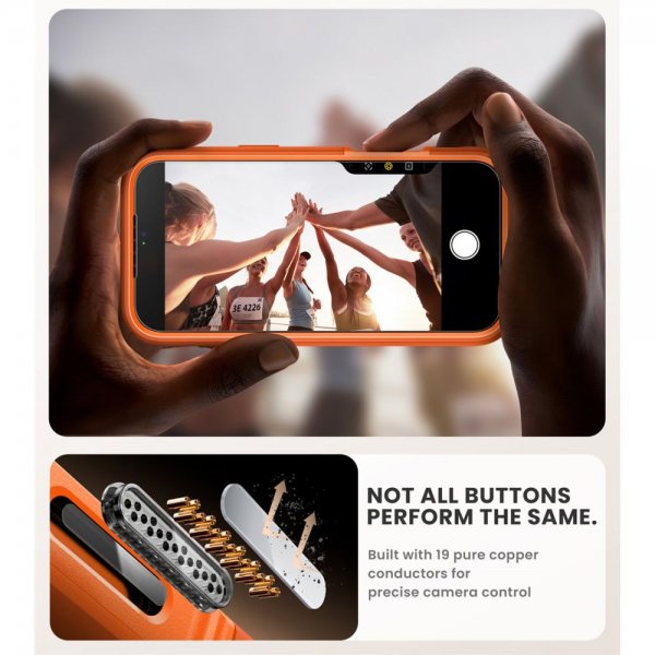 iPhone 17 Pro Max Kuori Ares Flip MagSafe Oranssi