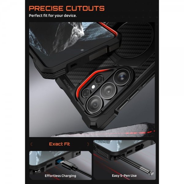 Samsung Galaxy S26 Ultra Kuori UB Grip MagSafe Aramid Musta