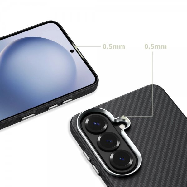 Samsung Galaxy S26 Kuori Ion Carbon MagSafe Musta