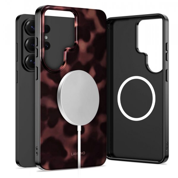 Samsung Galaxy S26 Ultra Kuori Lamano MagSafe Ruskea Musta