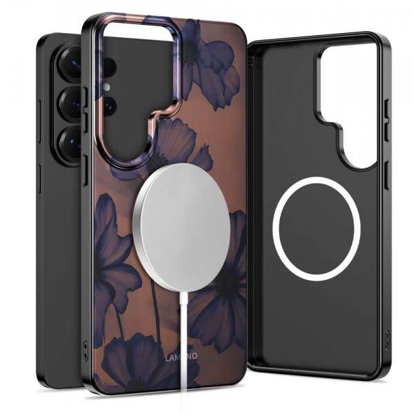 Samsung Galaxy S26 Ultra Kuori Lamano MagSafe Ruskea Violetti