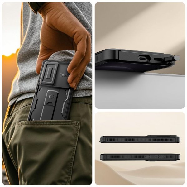 Samsung Galaxy S26 Ultra Kuori Kevlar Cam+ Musta