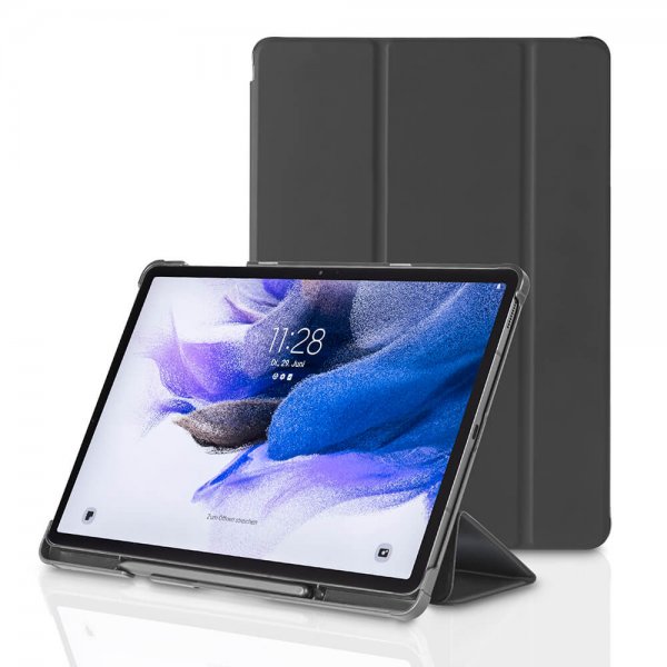 Samsung Galaxy Tab S7 FE/Galaxy Tab S7 Plus Kotelo Fold Musta