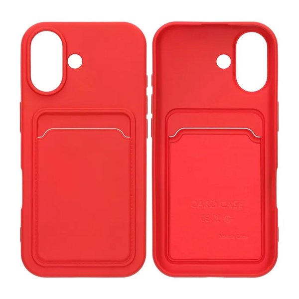 iPhone 17 Kuori Korttipidike Punainen
