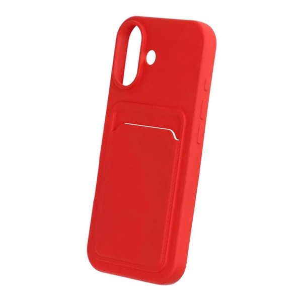 iPhone 17 Kuori Korttipidike Punainen