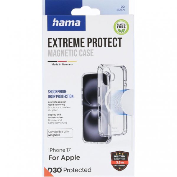 iPhone 17 Kuori Extreme Protect MagSafe Läpinäkyvä