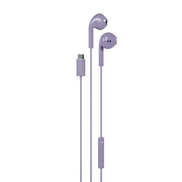 Langalliset Kuulokkeet USB-C Violetti