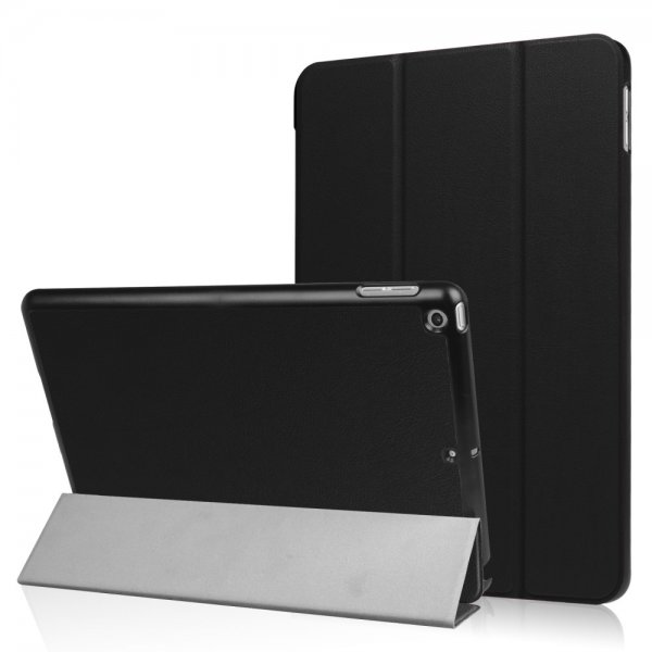 iPad 9.7 Taitettava Smart Kotelo Telineellä Musta